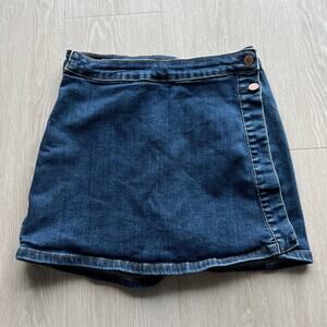Judy Blue Denim Skort Medium Blue